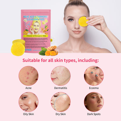 Lovura Co. Turmeric & Kojic Cleansing Pads